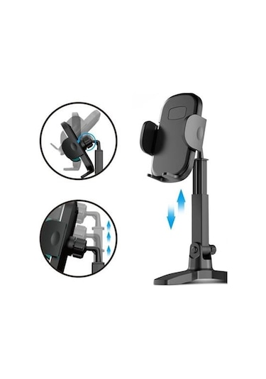 Petinka Telefon Standı Masaüstü 360 Derece Dönebilen Başlıklı Ayaklı Telefon Tripodu