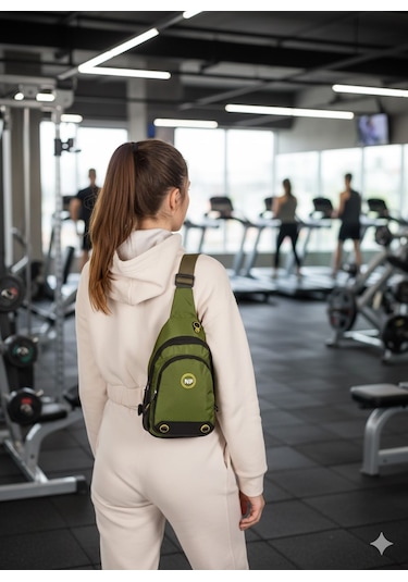 Newish Polo Body Bag Çapraz Göğüs Ve Sırt Çantası-yeşi Qatro 2260 Yeşil