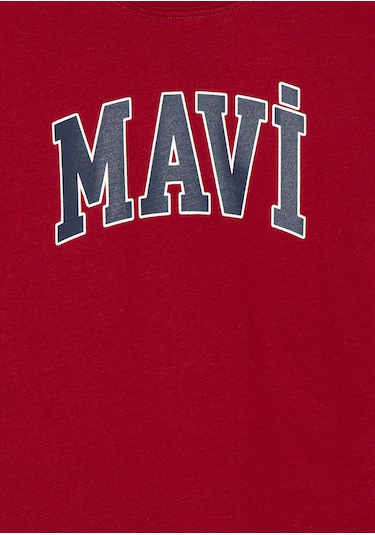 Çocuk Mavi - Mavi Logo Baskılı Kırmızı Tişört 6610030-70392 Kırmızı