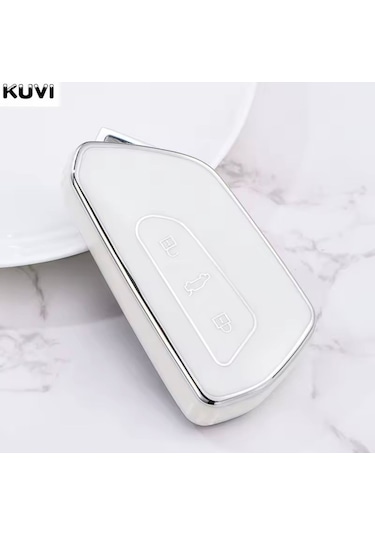 Volkswagen Tiguan Anahtar Kılıfı Beyaz-silver 2024-2025