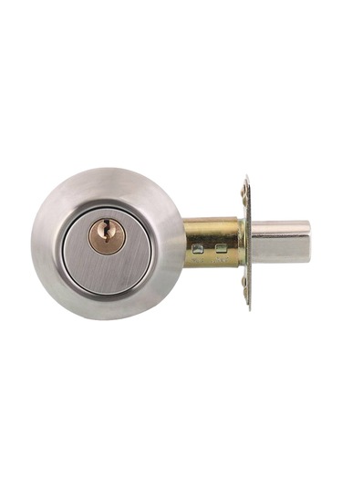 Kilitli Kapı Kolu Paslanmaz Çelik Ön Kapı Kilit Seti Gümüş