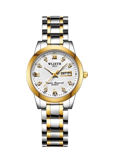 Yunboo Wlısth Q351 Kadın Kol Saati - Paslanmaz Çelik Kordon, 30m Su Geçirmez, Akıllı Gündem/tarih Gösterimi, Akşam Görünürlüğü, Zirve Kol Saati Çok Renkli