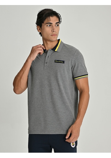 Erkek Trıbun Fenerbahçe Polo Gri Melanj