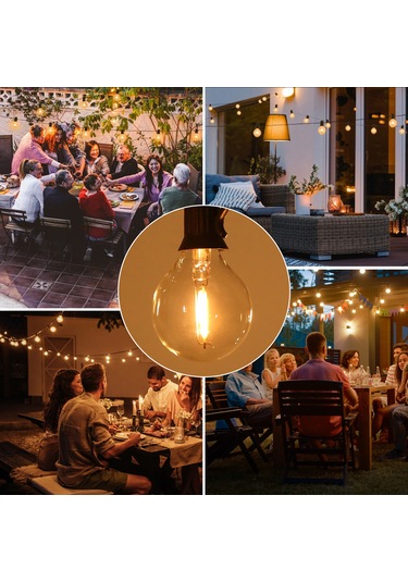 Moveevo 25 Adet Ip44 Su Geçirmez E12 Varm Beyaz Led Ampul Plastik - 110v, 0.6w, 360 Aydınlatma Şeffaf