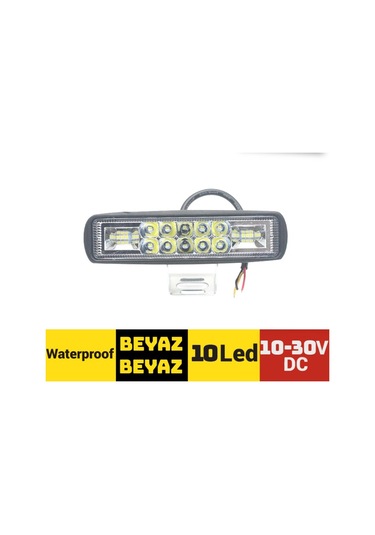 Sis Lambası Offroad Projektör 10-30v 10 Led Çakarlı Beyaz