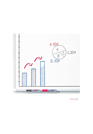 60X85 (Kaliteli) Akyazı Duvara Monte Laminat Beyaz Yazı Tahtası
