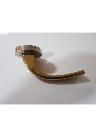 Çelik Kapı Kolu Rozetli Karaca Albrifin Saten Sağ