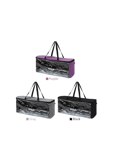 Lemestar Siyah Pvc Şapka Depolama Çantası - 23 Şapka Kapasitesi, Su Geçirmez, Şeffaf Pencere, Hızlı Erişim Fermuarı