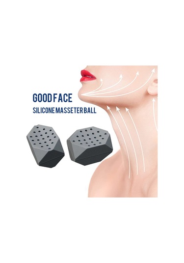 Sones 3 Adet 7. Nesil Masseter Topu Mandibular Eğitmeni Yüz Kas Eğitmeni Silikon Yüz Germe Cihazı Siyah Çok Renkli