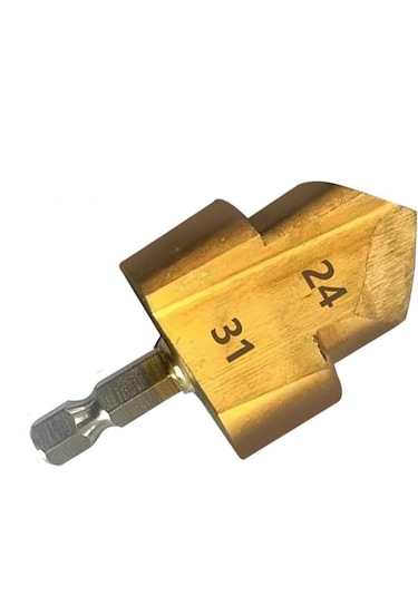 3 Adet Kademeli Matkap Ucu, Altıgen Saplı Su Borusu Bağlantı Alet