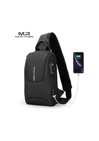 Wenlin Crypto Mr-7039 Kilitli Usb Şarj Portlu Omuz Çantası - Güvenli Ve Şık 03