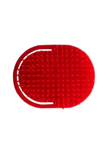 Saç Masaj ve Yıkama Kauçuk Tarak Kırmızı 2 Adet