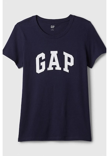 Gap V-ss Logo Classic Kadın Tişört Lacivert