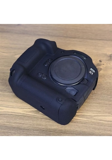 Sones Canon Eos R3 Yumuşak Silikon Koruyucu Kılıf Uyumlu Siyah