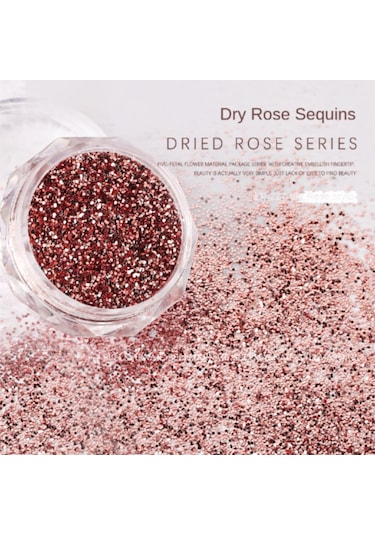 Qingmipy Kuru Gül Desenli Karışık Büyük Ve Küçük Pullu Şık Tırnak Dekoru