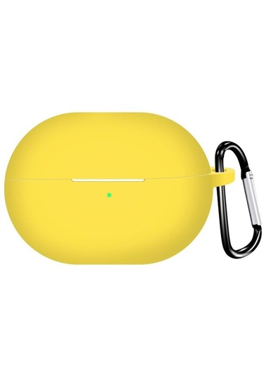 Microsonic Huawei Freebuds Pro 4 Kılıf Askılı Mat Silikon Sarı
