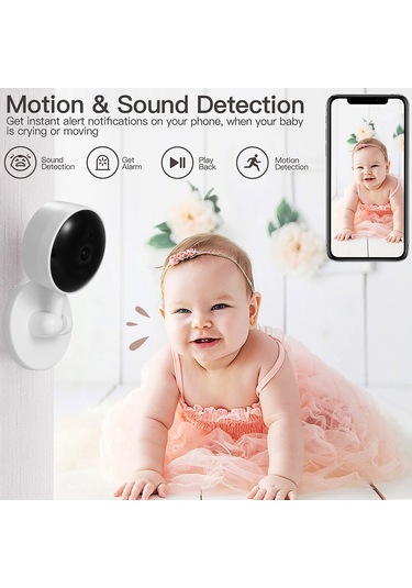Maiyame 1080p Wıfı İç Mekan Kameralı, Gece Görüşü, Hareket Algılama, İki Yönlü Ses, 128gb Depolama, İos/android Uyumlu Bebek/evcil Hayvan İzleme