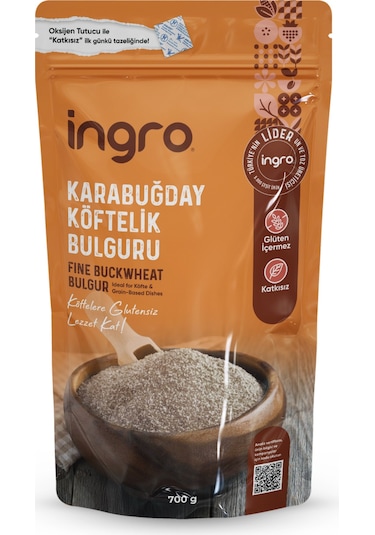 Ingro Glutensiz Karabuğday Köftelik Bulguru 700 G