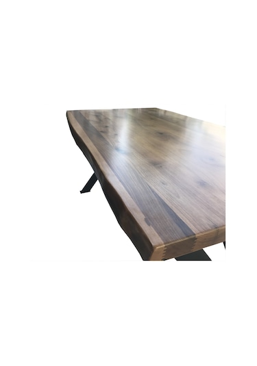 Masa KÜTÜK desen Model Metal Transmisyon Siyah X Ayak İtinalı paketleme ve kargo EL Yapım