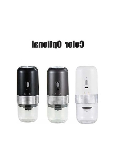 Ankatek : Taşınabilir Usb Kahve Değirmeni - 200ml, Seramik Bıçak, Ayarlanabilir Siyah Siyah Siyah