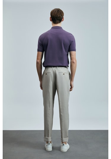 Lufian Erkek Laon Smart Polo T-shirt 111040206 Mürdüm Çok Renkli