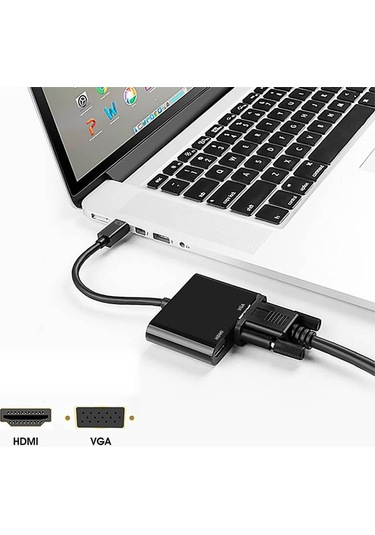Wozlo Mini Displayport To Vga 1080p Hdmı 4k 30hz Tjunderbolt 2 Çevirici Kablo Macbook Air/pro