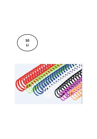 4:1 25 Mm Helezon Spiral 50 Li Şeffaf Tel Diğer