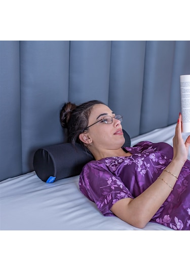 SimpleThePillow Silindir Visco Yastık Boyun Bel Bacak İçin Çok Amaçlı Kullanım Yastığı 46*14