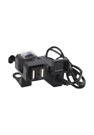 Motosiklet 2'Li Usb Sarj Aleti Hızlı Şarj Kolay Montaj Sigortalı