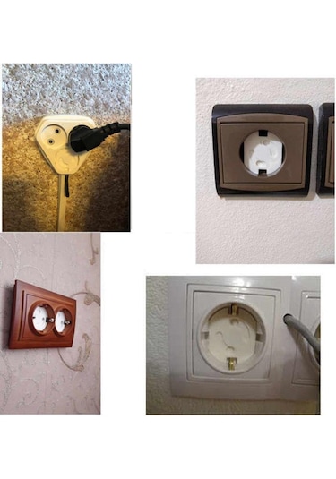 Şahnet Prizmatik Çocuk Koruma Kapağı Beyaz 10 Adet