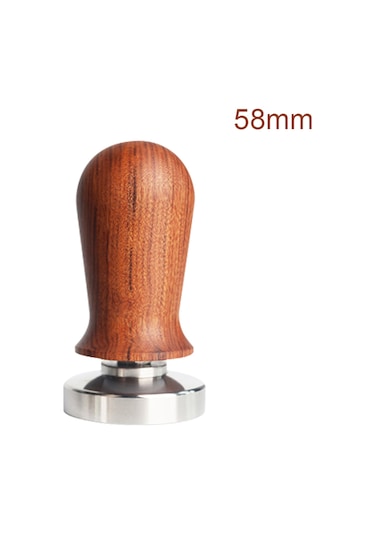 Youmex Ahşap Saplı Paslanmaz Çelik Kahve Tamperi - Eşit Olarak Sıkıştırır, Zengin Ve Pürüzsüz Espresso İçin - 51/53/58mm Seçenekli Diğer
