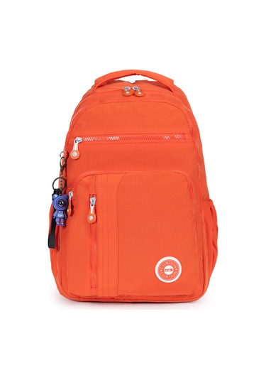 Modern Tarzda Su Geçirmez Krınkil Kumaş Okul Sırt Çantası Hafif, Konforlu Ve Fonksiyonel Tasarım - Turuncu Turuncu