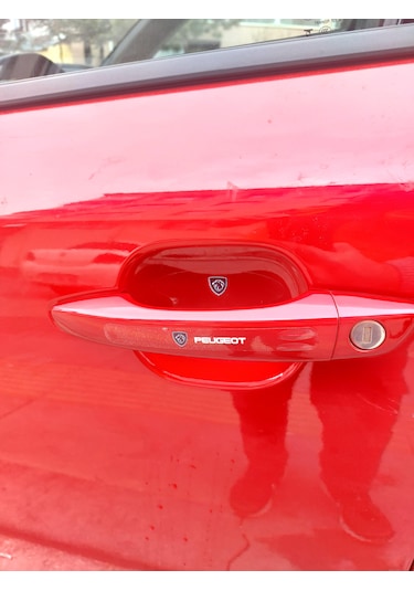 Peugeot Marka Araçlar İçin Kapı Kolu Çizik Önleyici 8'li Set