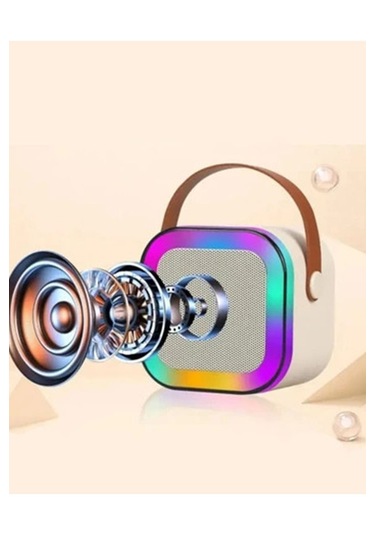 Vothoon KN-17 Kablosuz Mikrofonlu RGB Karaoke Bluetooth Hoparlör