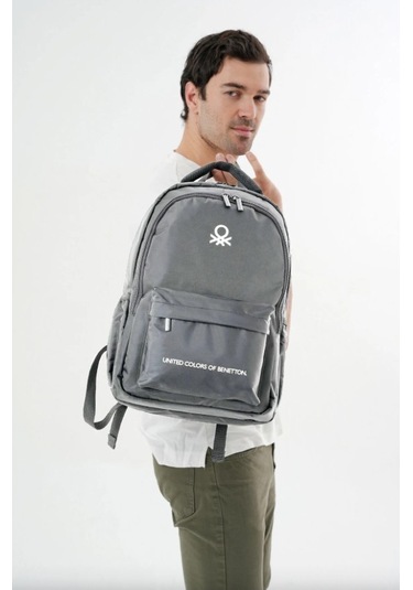 United Colors Of Benetton Unisex Sırt Çantası 20973 Gri