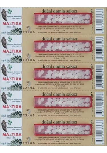 Mastiha Doğal Damla Sakızı 5 Adet 1 G