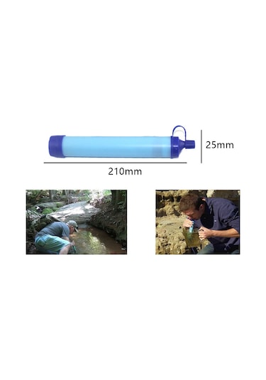 Mufunye Mavi Taşra Su Filtresi Seti - 0.1 Mikron Çift Filtre, 1500l Kapasite, Taşınabilir Kamp Su Arıtıcı