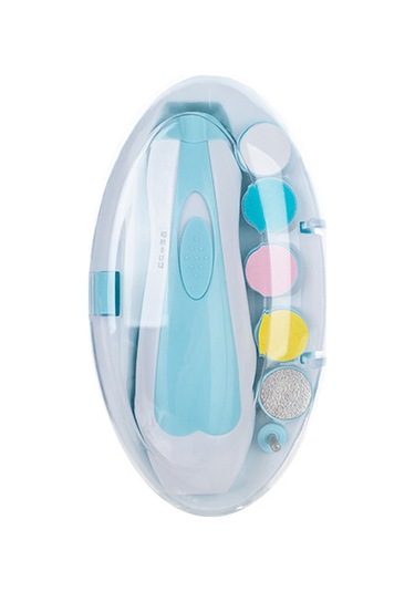 Dora Dobu Altı Bir Arada Bebek Elektrikli Tırnak Cilası, Yeni Doğan Tırnak Cilası Kesici, Pil İle Birlikte Gelir 6408 Mavi Pil Gönderildi