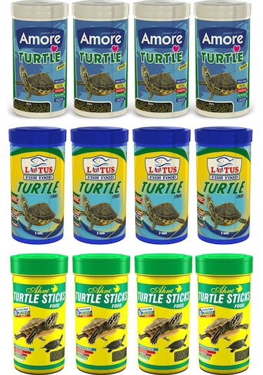 Amore Lotus Ahm Turtle Sticks 12x250 Ml Kaplumbağa Yemi