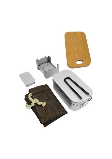 Pazly Yürüyüş Yemeği Tarzı Soba Seti Pişirme Öğle Kutusu Katlanır Kamp İçin Alkol A Sv Çok Renkli Çok Renkli