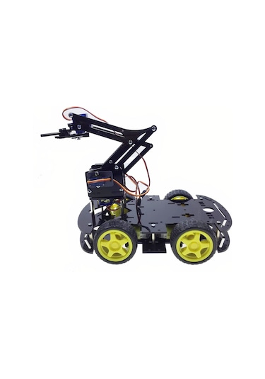 Robot Kollu 4WD Engelden Kaçan Çizgi Izleyen Bluetoothlu