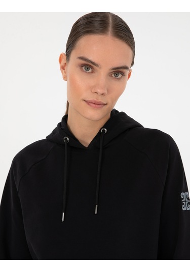 Pierre Cardin Kadın Siyah Sweatshirt 50312020-vr046 Siyah