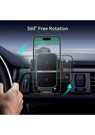 Joyroom Jr-zs246s Araç Enstrüman Platformu Kablosuz Şarj Cihazı Telefon Tutucu Siyah