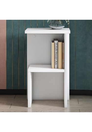 Roisin Modern Çok Amaçlı Komodin & Yan Sehpa Beyaz