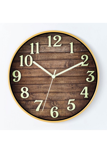 Yaratıcı Işıklı Duvar Saati, 30 Cm Diğer
