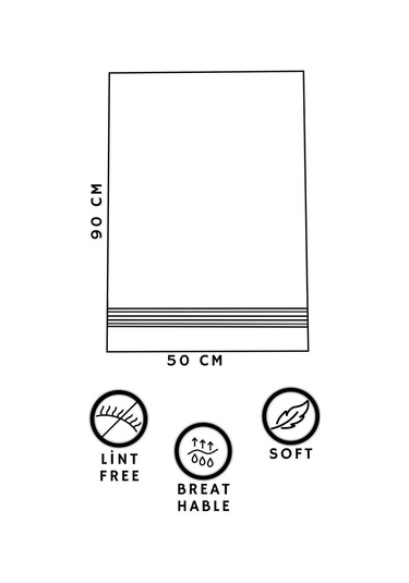 Gri Rainbow Havlu Seti Gri