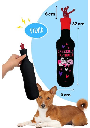 Havhav Cabernet Havignon Vikvik Sesli Peluş Köpek Oyuncağı