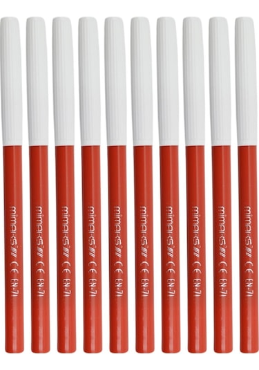 Mimaks Ofis Tipi Keçeli Kalem Kırmızı 10 Lu Kutu