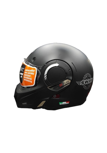 Sway Sw 907 Stratos 180 Çene Açılır Motosiklet Kaskı Beyaz