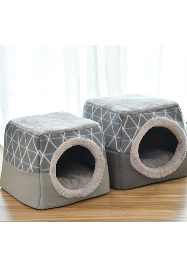 Sunskyy Sunskyy Kedi Yuvası Kapsül Dört Mevsim Evrensel Kapalı Kedi Yatağı, Boyut: Xl Gri Diğer